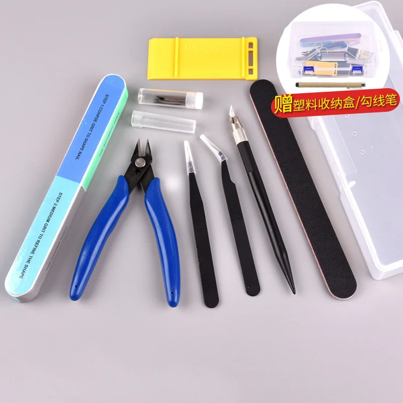 Hobby Model Building Tools Set DIY Accessories For Gundam Cutting Mat Grinding Machine Polishing Kit | Игрушки и хобби
