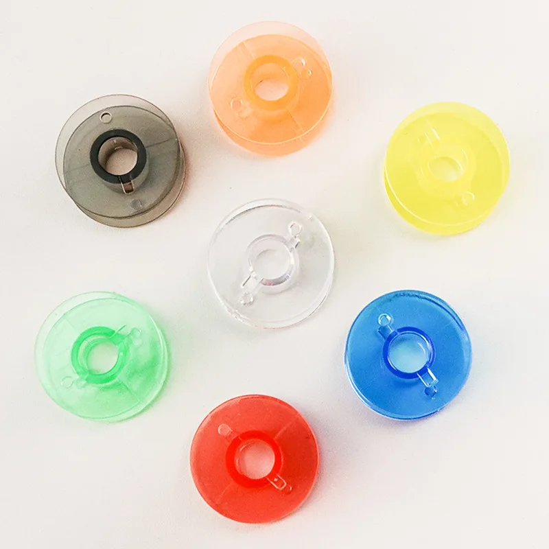 10 шт./компл. прозрачный катушки для швейных машин Пластик Швейные шпульки нитки