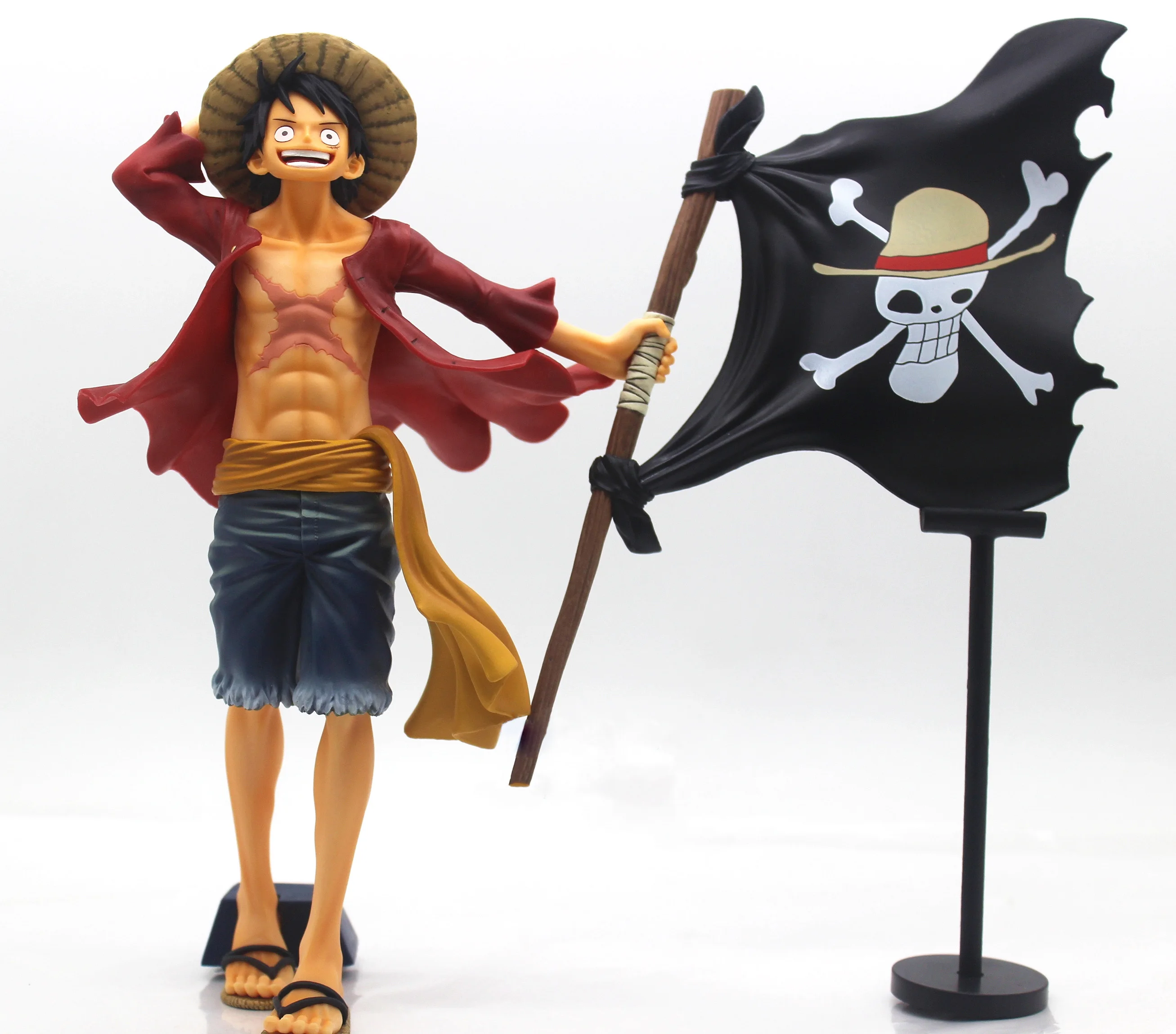 

Magazine Pirate Flag Luffy PVC Action Figure Toys Dolls Brinquedos