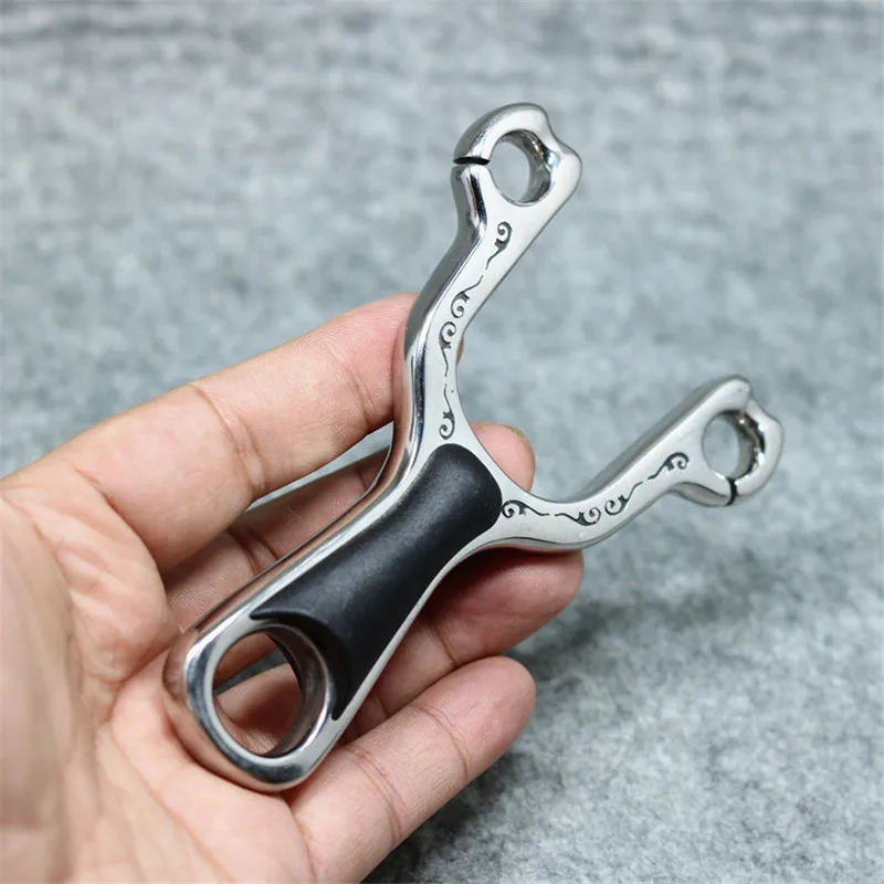 

Slingshot Hunting Stainless Steel Catapult with Rubber Tube Outdoor Shooting Slingshots Set High Quality New