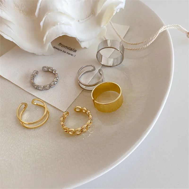 3 шт. набор колец в стиле панк для женщин | Украшения и аксессуары