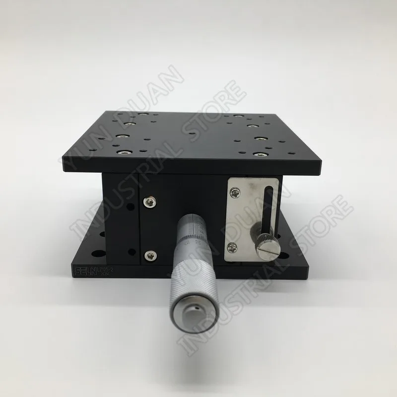 Z Axis 125*125mm 5" Trimming Station 20mm Stroke Lift Displacement Platform Heavy Load Guide Way Linear Stage Sliding Table |