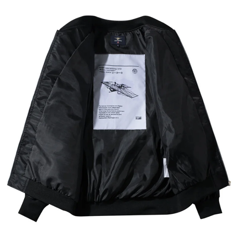 

2021 New Fashion Comfortable Autumn And Winter Men's Jacket Casual Solid Color Stand Collar flight Jacket