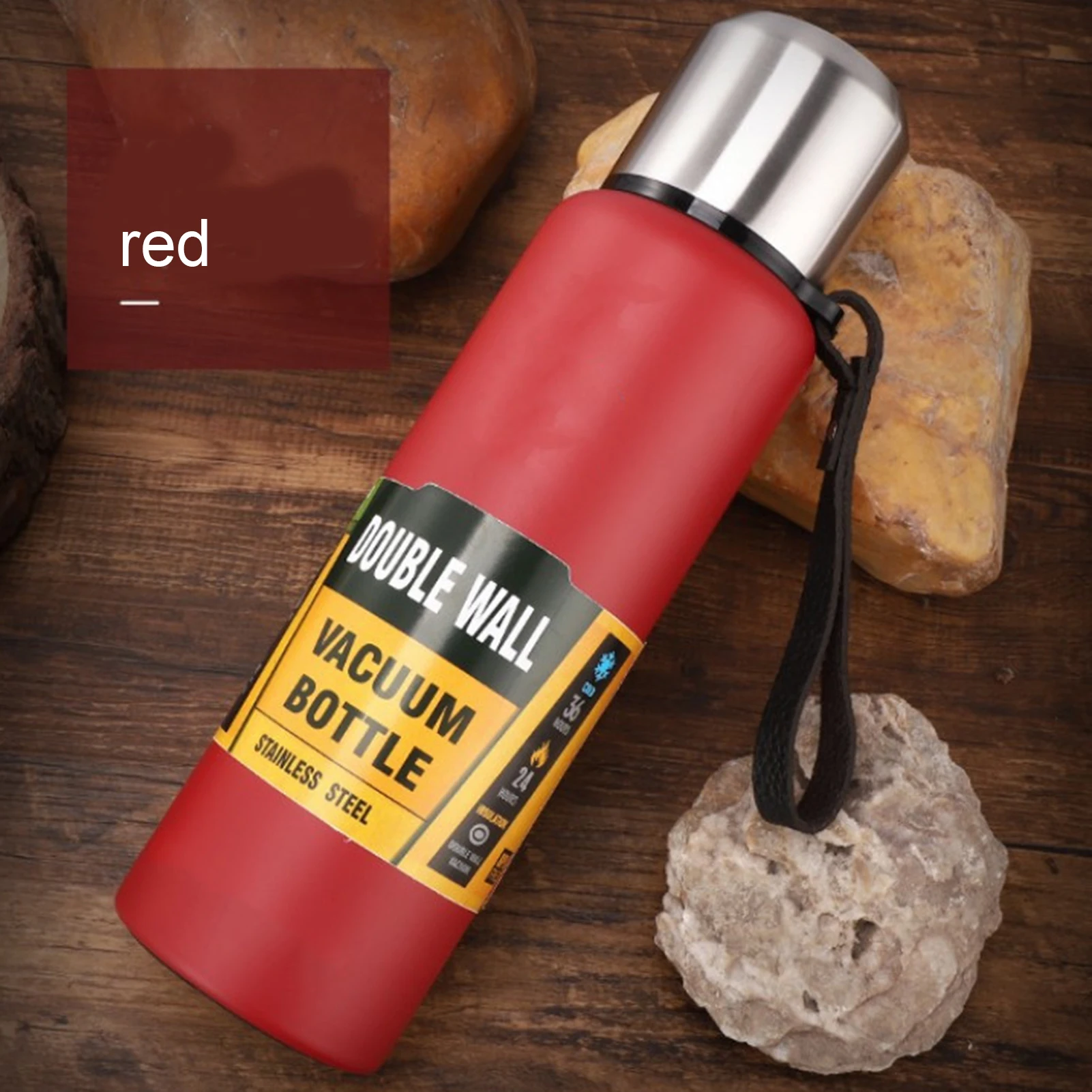 

500ml Russian Outdoor Thermos Bottle Portable Large Capacity Insulated Cup Military Style Vacuum Flask