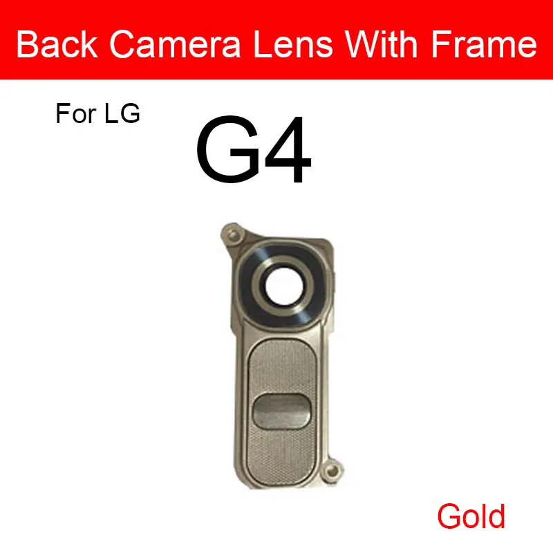 Объектив задней камеры с держателем рамки для LG G4 F500K F500L F500S H810 H815 H818 LS991 задняя