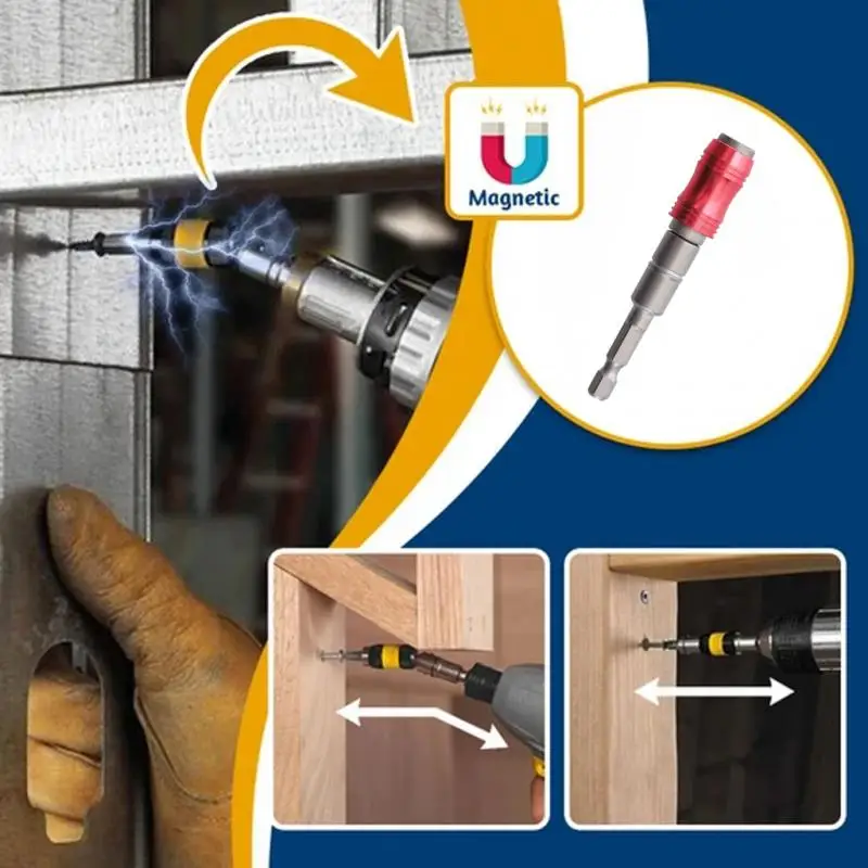 1/4" Magnetic Screw Drill Tip Tool Quick Change Locking Bit Holder Drive Guide Extensions Pivot | Инструменты