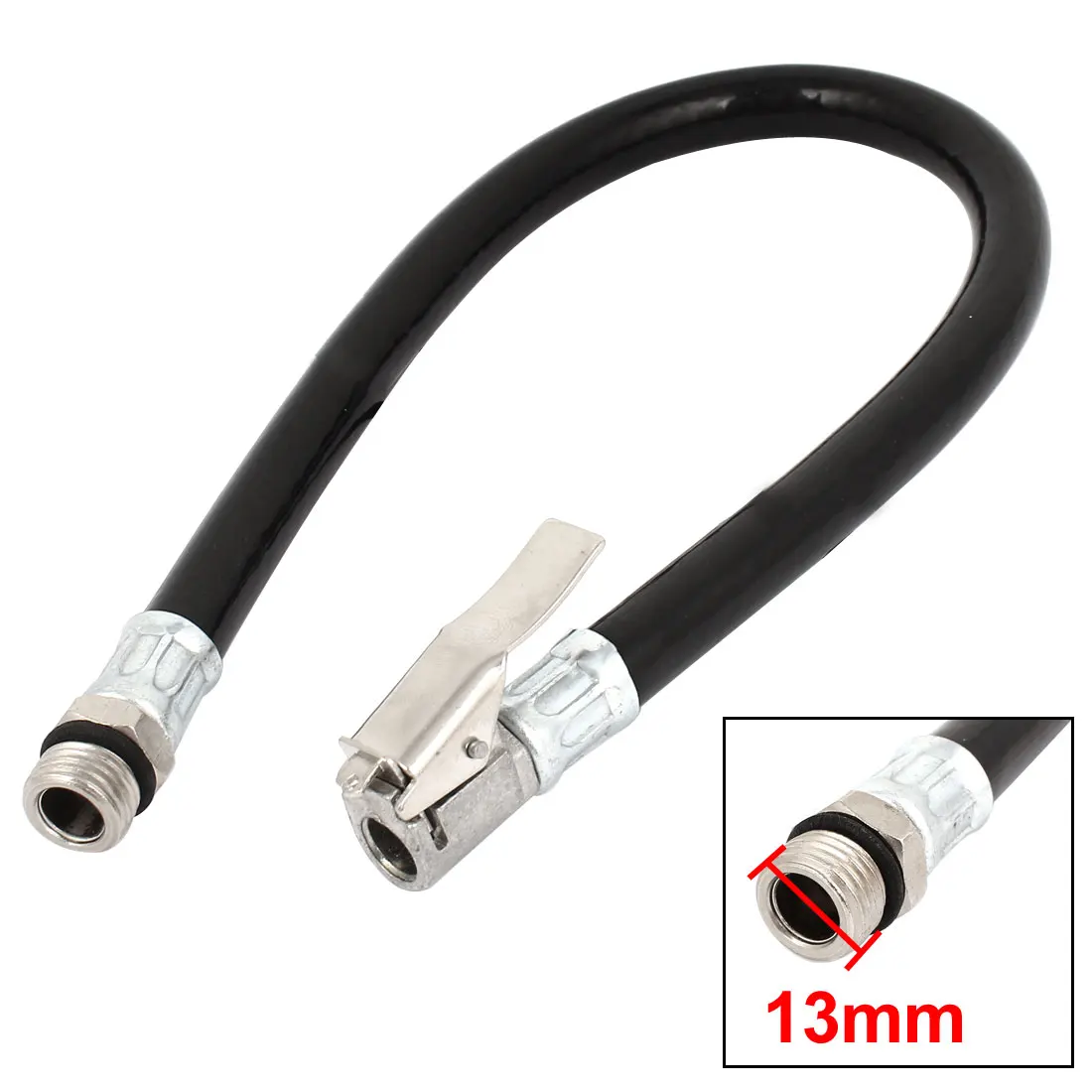 Car Truck Rubber Air Hose Lock On Clip Tire Inflator Tool 13Mm Thread Accessories | Repair Tools