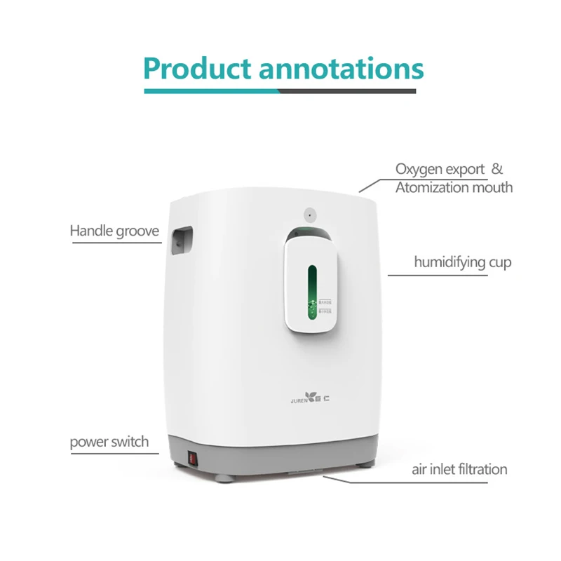 

1-5L Oxygen Generator DZ-1W Mini Oxygen Machine Portable Small Touch Screen With Remote Control 220v 150w
