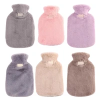 800ml hot water bottle soft keep warm in winter home portable and reusable protection which is washable and leak proof