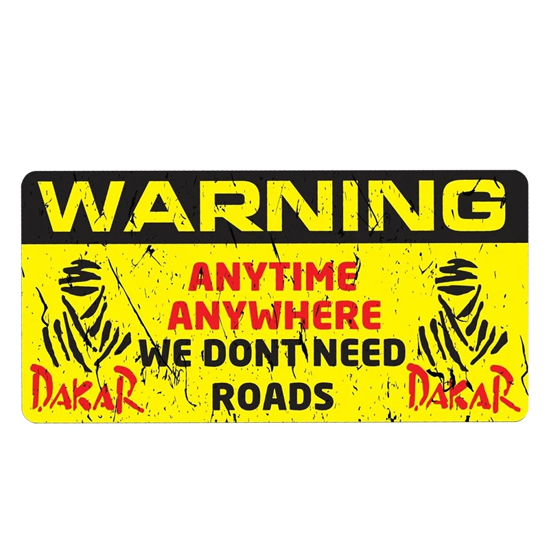 

Car Stickers for Warning Vinyl Decals Car Bumper Window Decoration Waterproof Car Styling Accessories, ZWW0533, 13cm*6.5cm