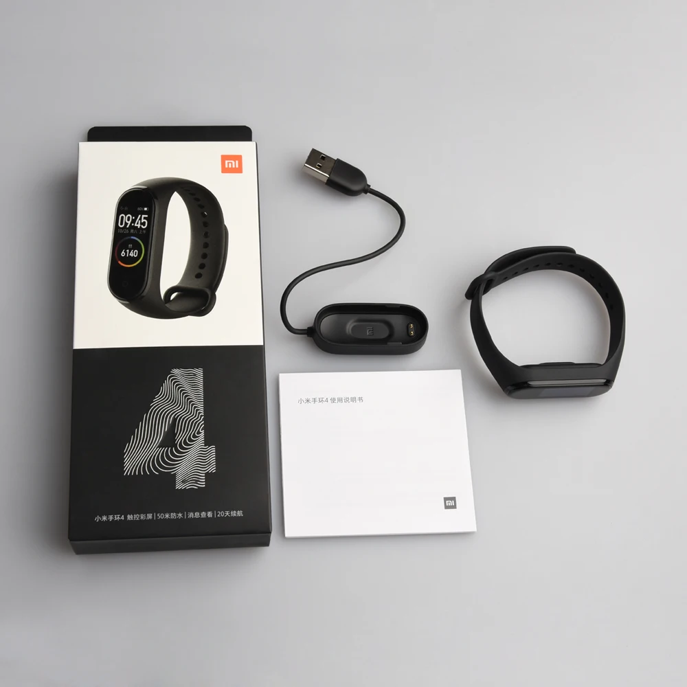 Xiaomi mi Band 4 Smart AMOLED цветной экран браслет пульсометр фитнес Bluetooth 5,0 50MSwim mi ng водонепроницаемый mi Band 4