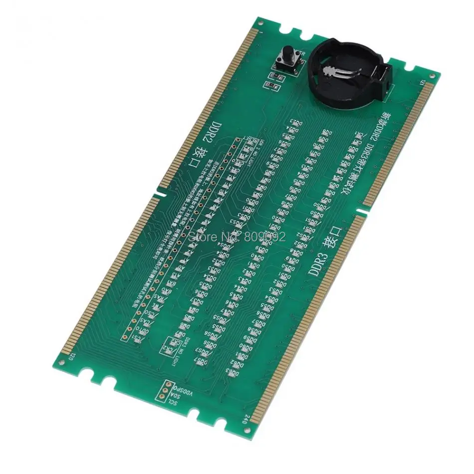 Два в одном тестовая плата материнской платы DDR2/DDR3 светодиодный светильник кой