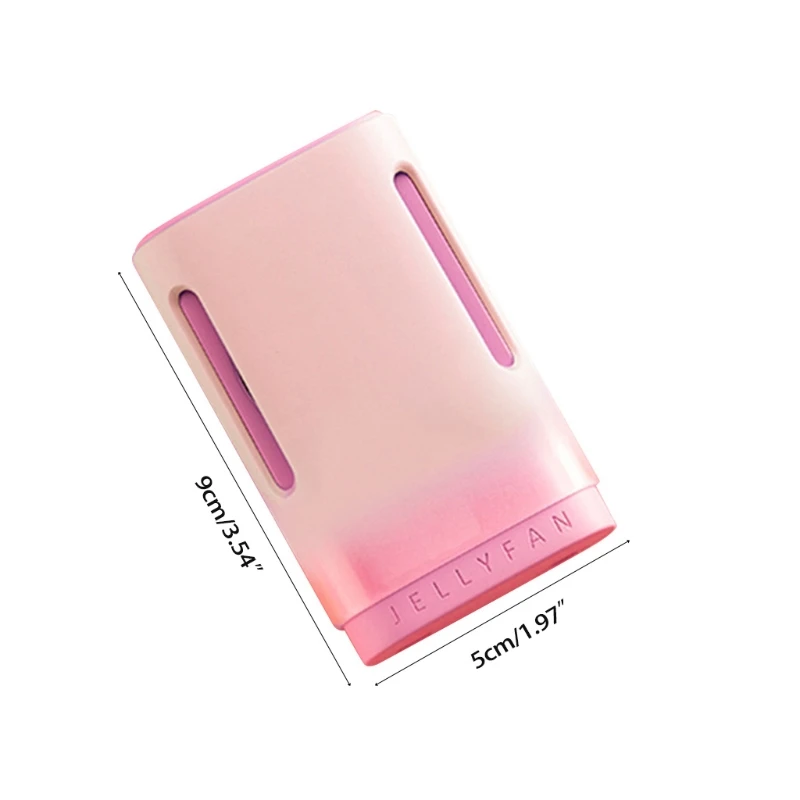 

A Cute Jelly Color Fan 3-speed Portable Neck-mounted Fan Hands-free Leafless Fan Wearable 1100mAh Battery Rechargeable