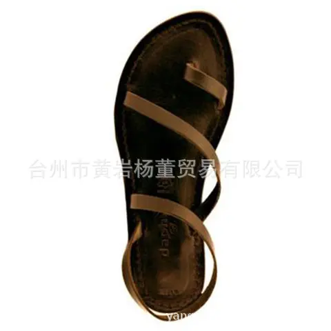 Модная обувь для отдыха Однотонная Женские Босоножки с открытым носком Сандалии