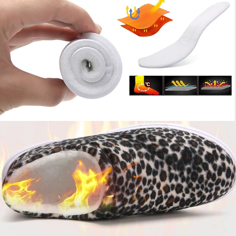 Fhlyiy/леопардовые домашние тапочки теплые мужские удобные на плоской подошве