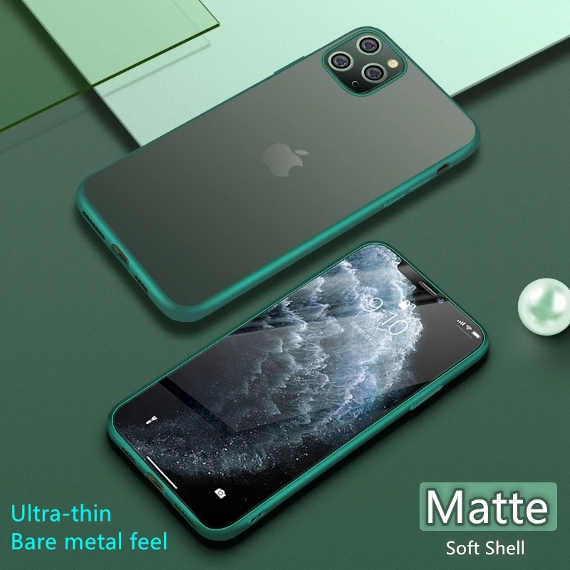Ультратонкий матовый прозрачный чехол для телефона iPhone 11 Pro Max 6 6S 7 8 Plus X XS XR мягкий