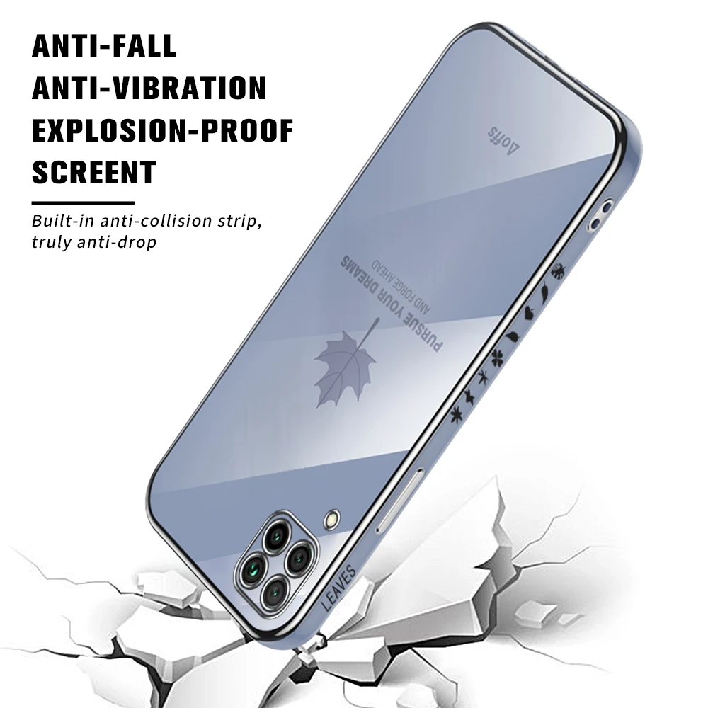Роскошный чехол для телефона с рисунком кленового листа и ремешком Huawei P 40 P40 Lite