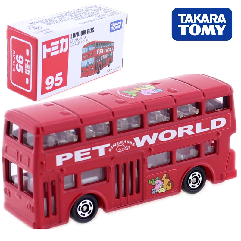 

TAKARA TOMY TOMICA No. 95 LONDON BUS Mould Scale 1:130 Baby TOYs Diecast Metal Model Kit Funny Kids Bauble Collection