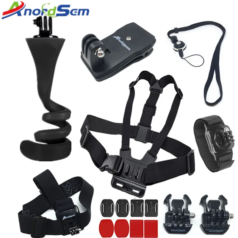 Набор аксессуаров Anordsem для Gopro гибкая селфи Палка с креплением камеры Hero 8 7 6 5 4 3 DJI