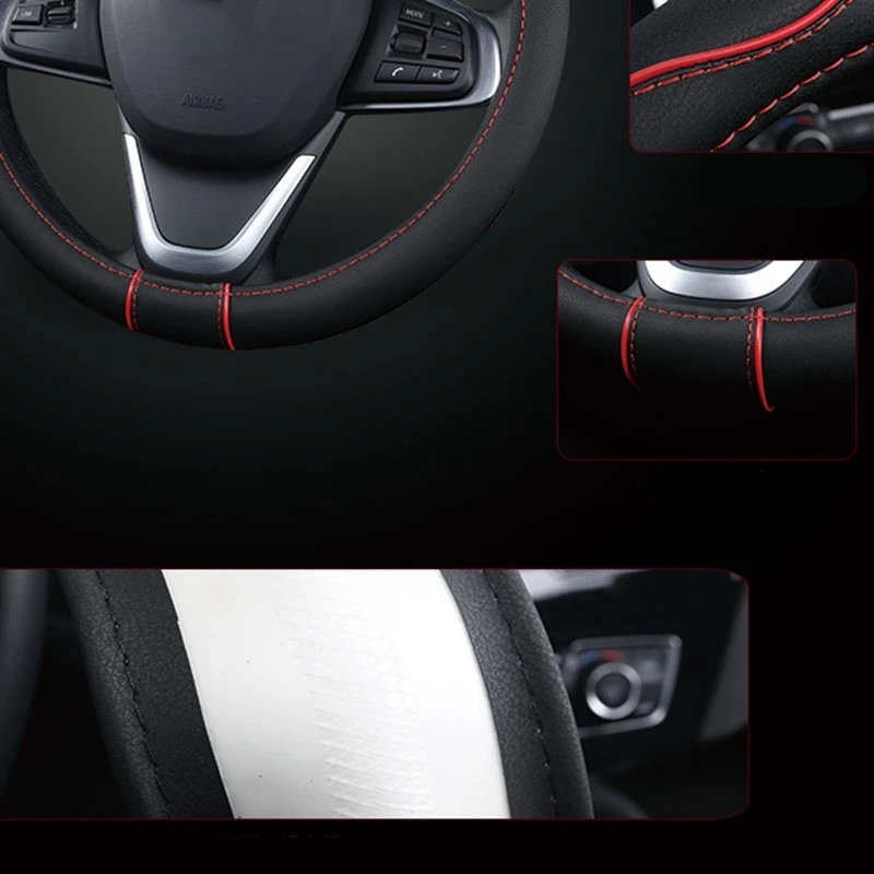 

Car Steering Wheel Cover Four Seasons Steering Wheel Hubs for Interior Accessories 36-40CM