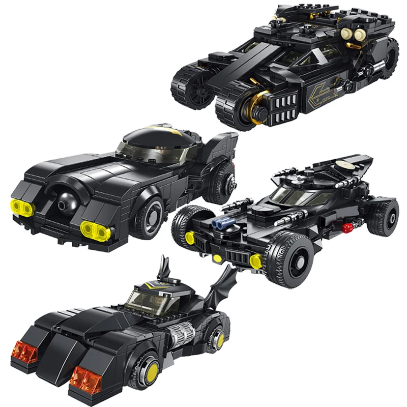 

Weapon Bat Chariot Tank Batmobile Super Car Vehicle Hero Figure MOC Building Blocks Sets Classic Movie Model Bricks Toys For Kid