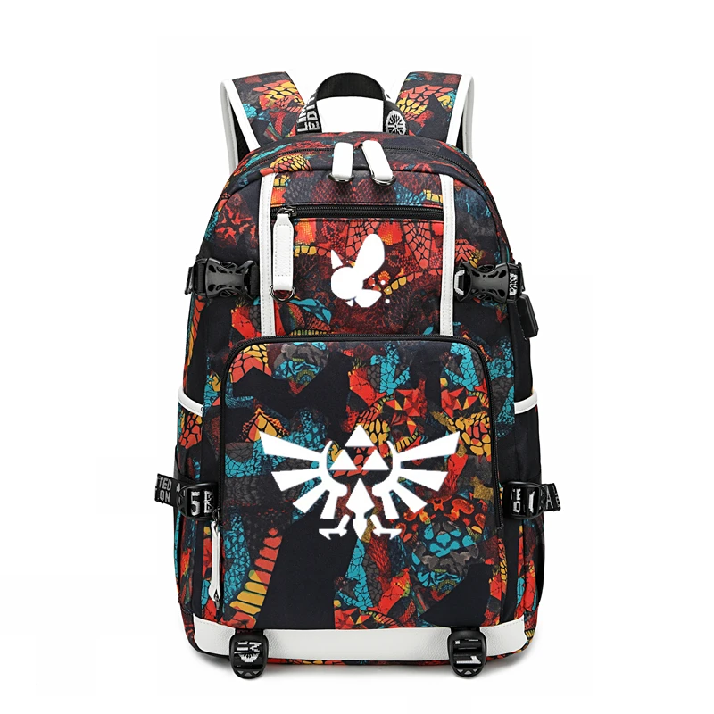 Легенда о Зельде печать школьные сумки Zelda Back Pack дорожный рюкзак Mochila Feminina холст рюкзак для ноутбука большая сумка для книг