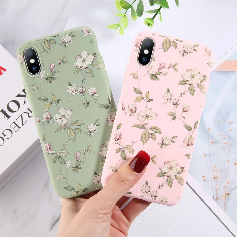 aliexpress.com - Ottwn Flowers Phone Case For iPhone 11 12 13 14 Pro Max 7 8 6s 14Plus X XR XS Max Leaves Floral Colorful Soft TPU Silicone Cover