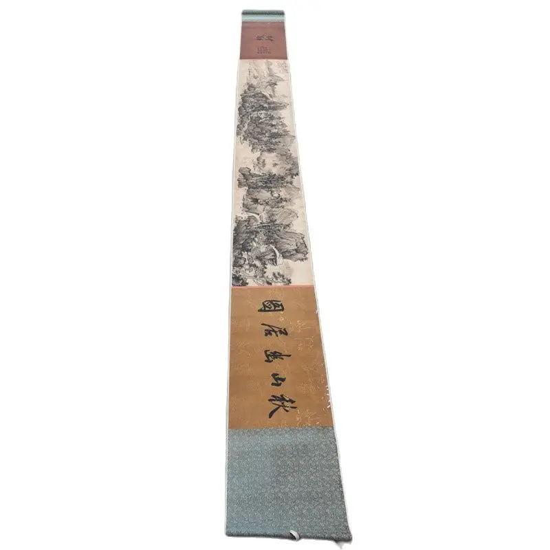 

Картина с длинным прокручиванием китайской древней рисовой бумаги