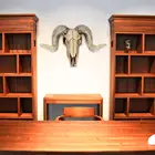 Декор в виде рога, черепа, орнамент из смолы в стиле ретро, настенное украшение, подарок для дома и офиса