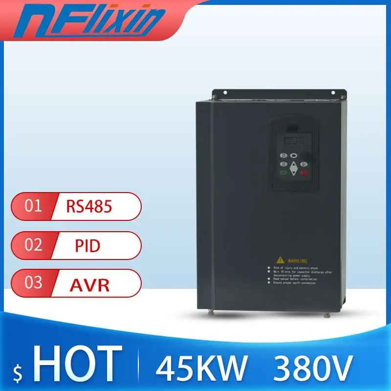 

Best Selling 45KW Frequency Inverter 3 Phase 380V /60A VFD /vector control Vfd /AC motor drive