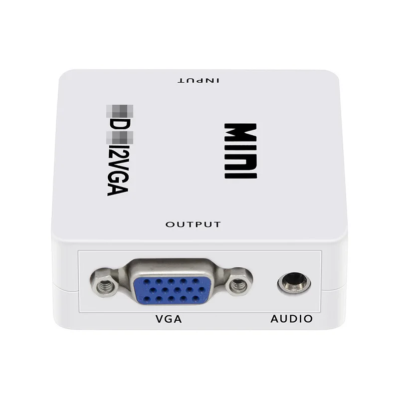 Прохладный DIER мини совместимому с HDMI к VGA адаптер compatible2VGA конвертер цифро аналоговый преобразователь HD 1080p