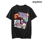 Футболка Мужскаяженская из дышащей ткани, с мультяшным принтом