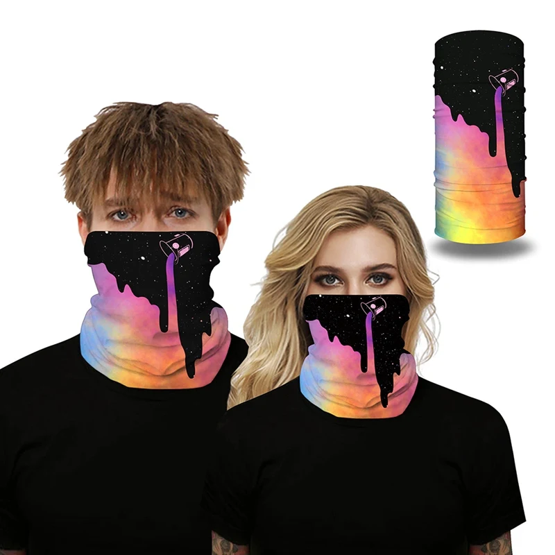 

Women Men 3D Seamless Bandana Headwear Printed Multi Functional Quick Dry Sunshade Sweatband Hairband Head Neck Scarf