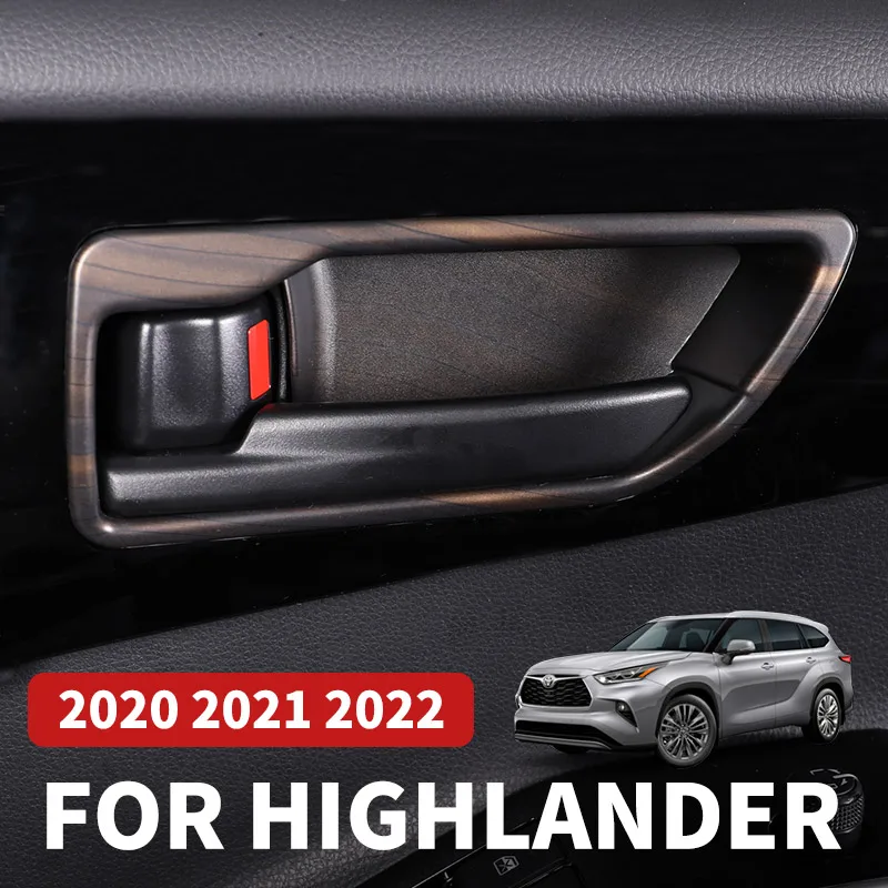 

Inner Door Bowl Frame Patch For Toyota Kluger Highlander XU70 Refit 2022 2021 2020 Car Accessories Lnner Handle Trim Sequins