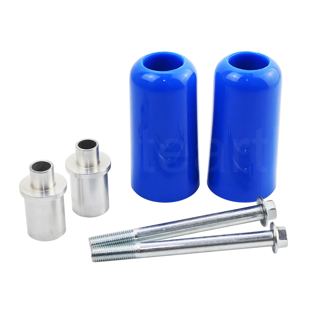 Пара 10 мм Универсальный ползунок для рамы мотоцикла Противоударная Подушка