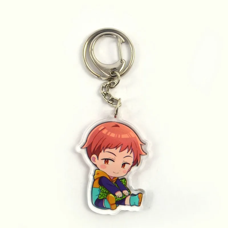 Брелок для ключей Семь смертных грехов цепочка штанов женщин аниме-брелок