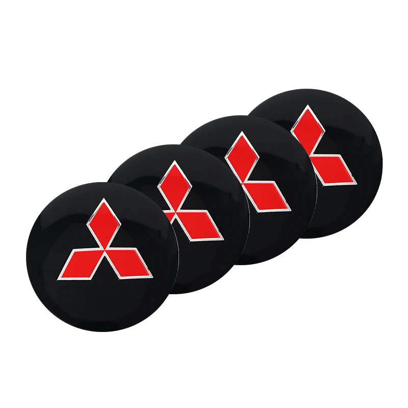 4 шт. 56 мм колпачки для центральной ступицы колеса наклейки Mitsubishi lancer asx outlander pajero