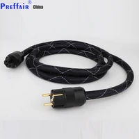 d516ff 8n copper schuko power cable gold plated eur power plug cable hifi power cord cable for dvd cd amp