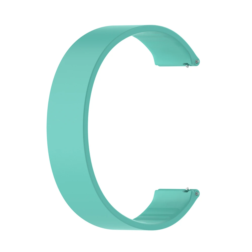 18mm 22mm 20mm Solo Loop Band For Samsung Galaxy Watch 3 41 45mm Gear S2 S3 Silica Gel Elastic Strap For Huawei GT 2 Amazfit Bip