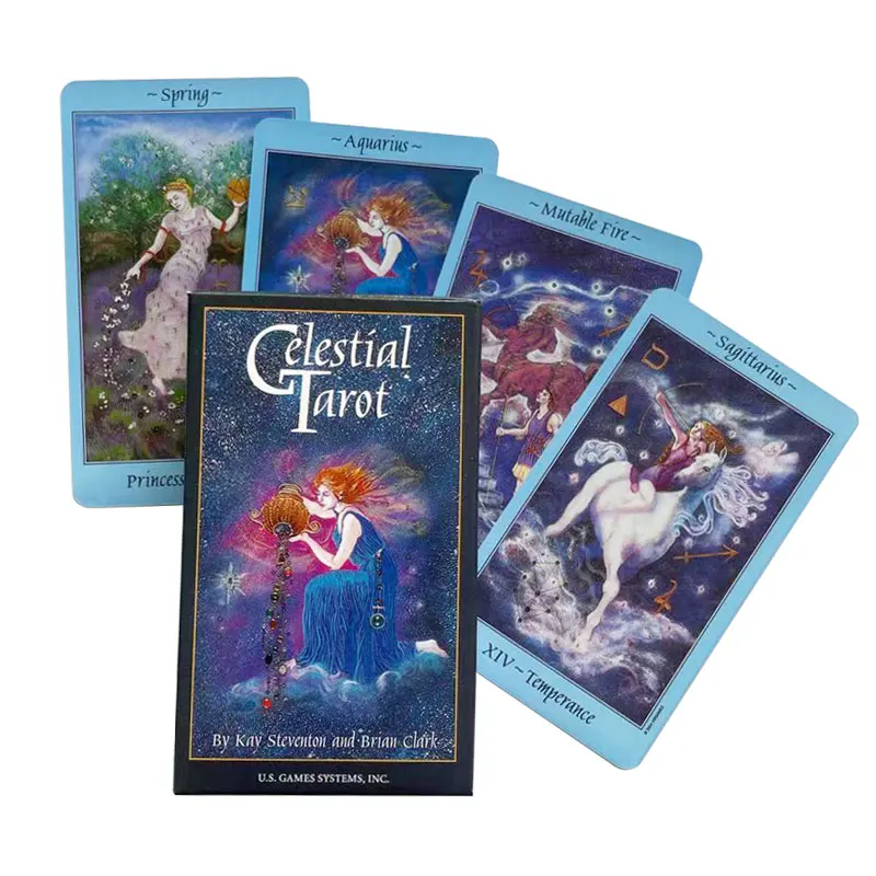 

Tarot deck Celestial Tarot oracles cards mysterious divination easy tarot cards cards game board game and PDF Guidance