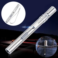 mini usb rechargeable led laser uv torch pen flashlight multifunction lamp emergency flashlight hiking camping accessories