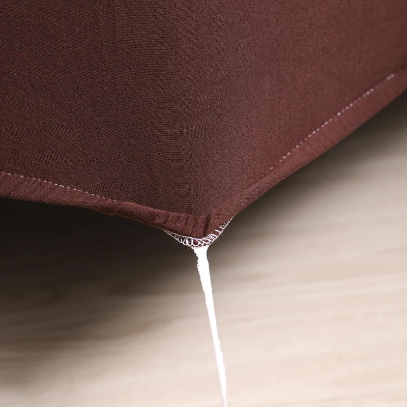 Краткое коричневое растяжение и эластичный материал диване крышка набор диванов