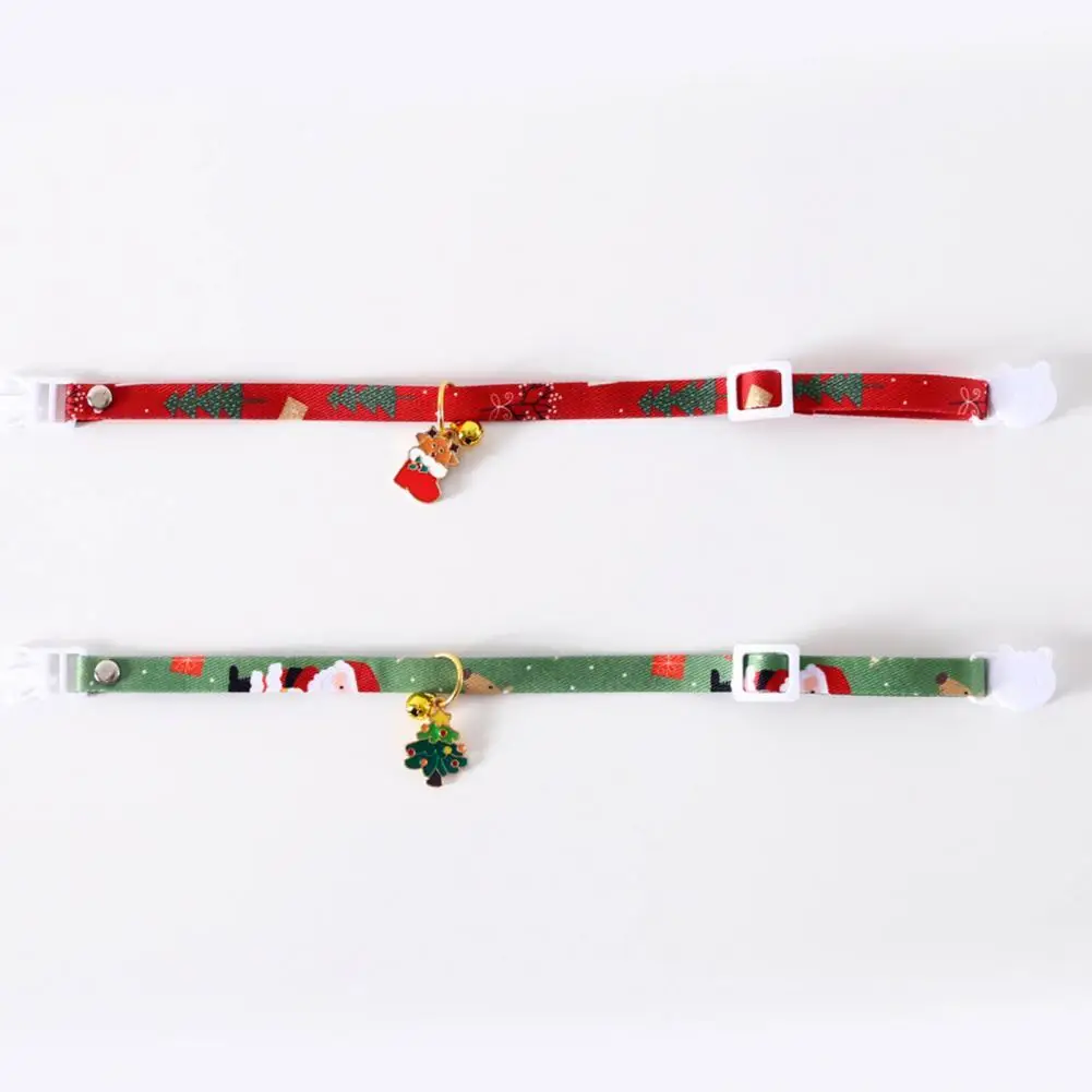 

Nice-looking Christmas Collar Strong Adjustable Fashion Cat Dog Pet Collar with Bell Cat Collar Cat Collar