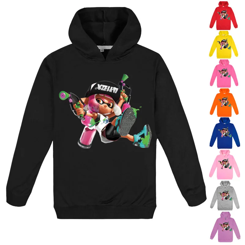 

Children Clothing Game Splatoon 2 Hoodie for Kids Sweatshirt Toddler Girls Tops Baby Boy Clothes Child Octopus Casual Outwear