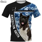 Новейшая популярная камуфляжная футболка CLOOCL Akita, летняя мужская и женская футболка с 3D-принтом в стиле хип-хоп и круглым вырезом, пуловер, Прямая поставка