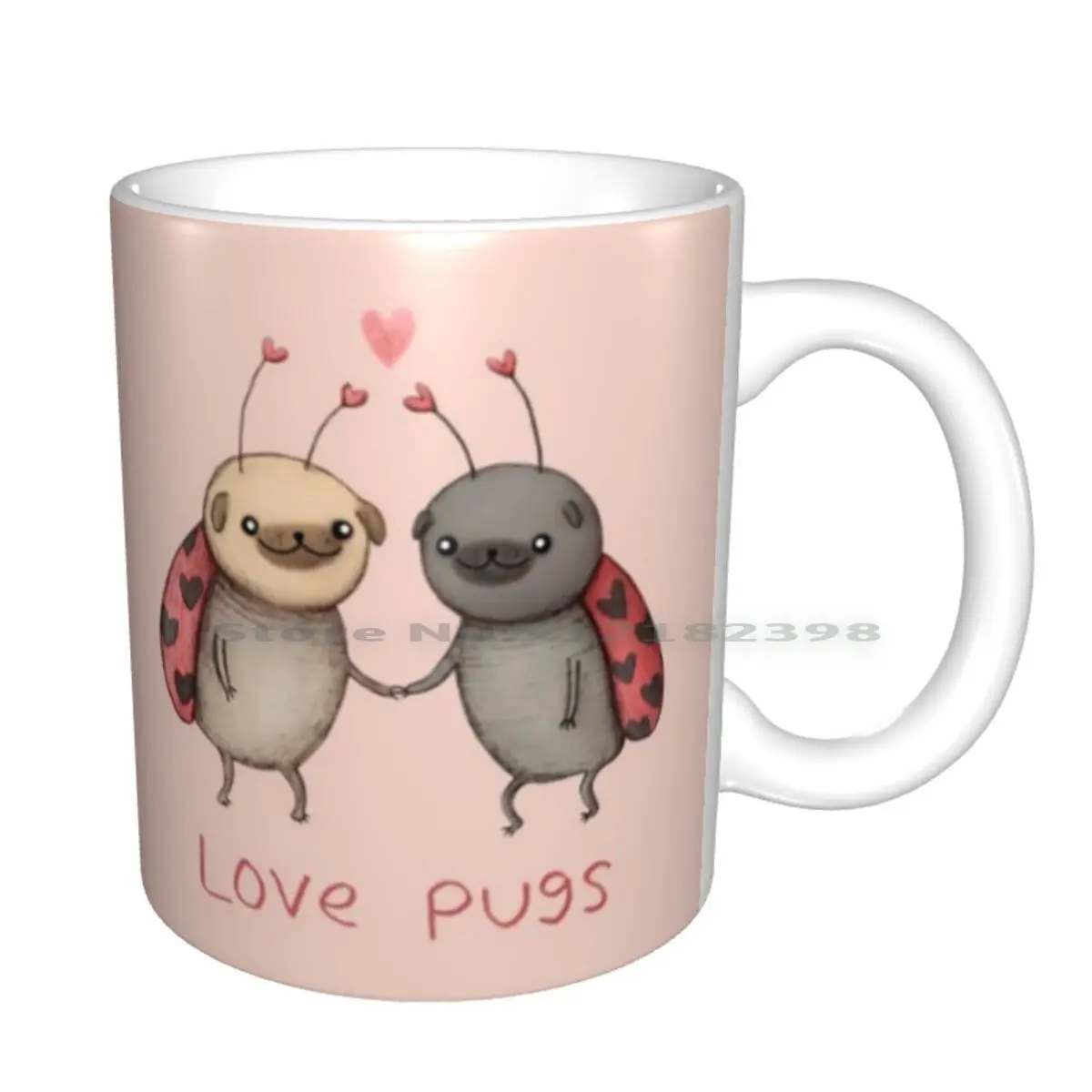 Керамические кружки Love Pugs кофейные чашки Кружка для молока и чая кружка любовных
