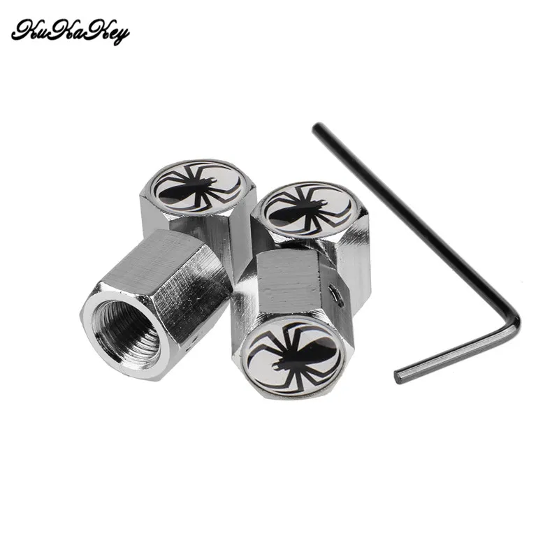 4 шт./компл. креативный узор паука колпачок клапана для автомобильных шин сплав s