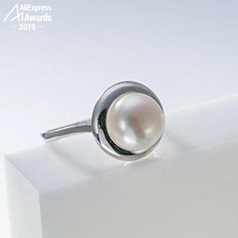 S925 Стерлинговое Серебро Простой Круглый милый женский кольцо для девушек и