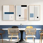 Геометрический постер, Абстрактная Картина на холсте, минималистичные настенные линии, художественные принты, Скандинавская картина для гостиной, современный декор