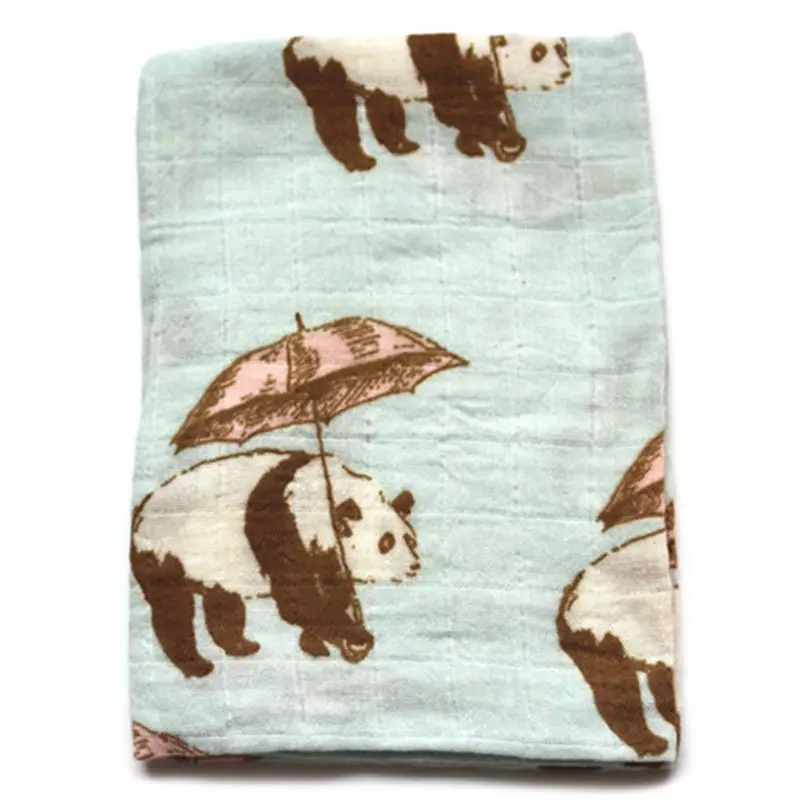 

Muslin Baby Blanket Towel Cloth Organic Bamboo Cotton Breathable Swaddle Wraps
